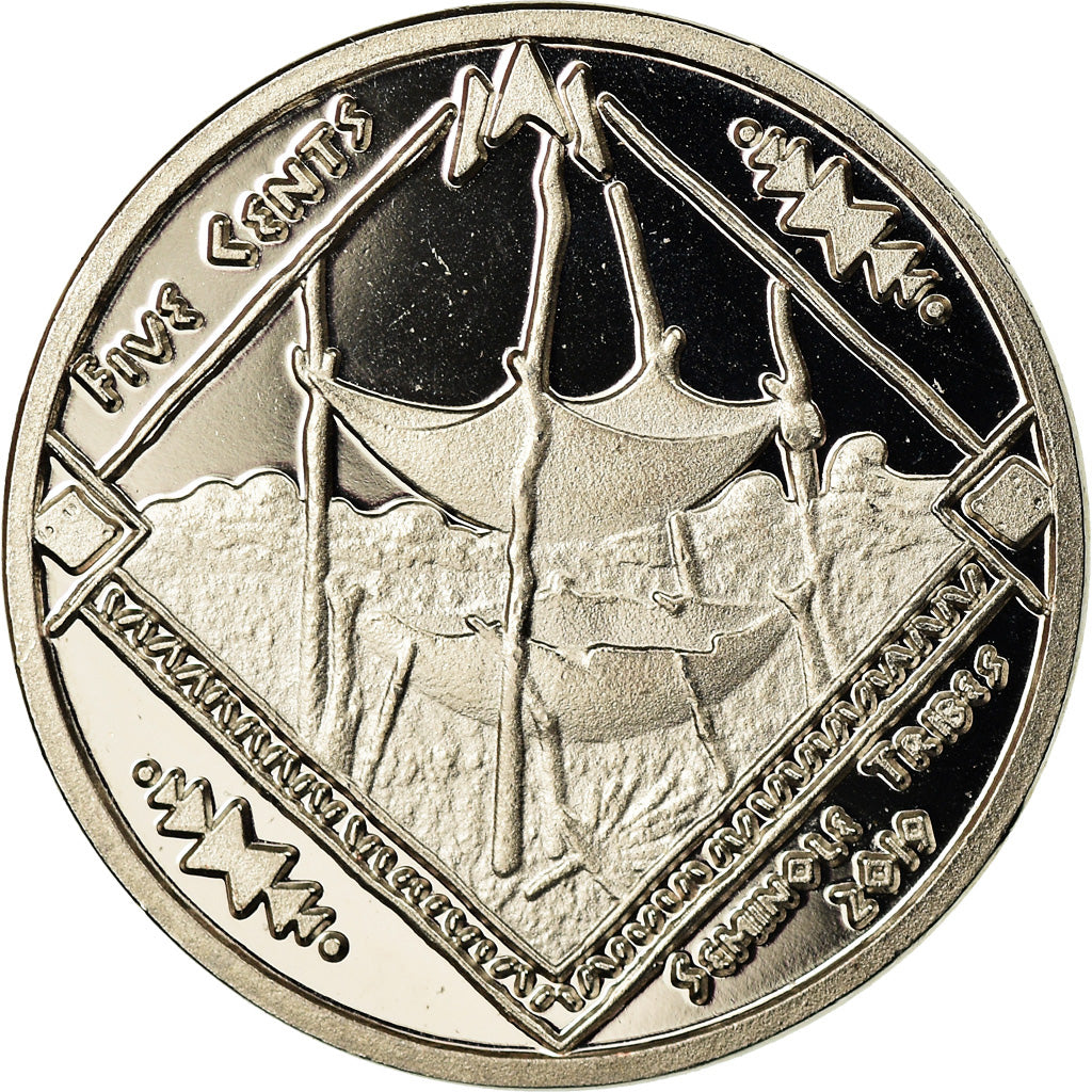 Coin, United States, 5 Cents, 2019, U.S. Mint, Tribu Séminole, MS(63)