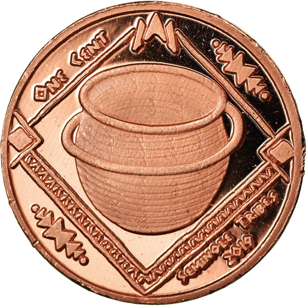 Coin, United States, Cent, 2019, U.S. Mint, Tribu Séminole, MS(63), Copper