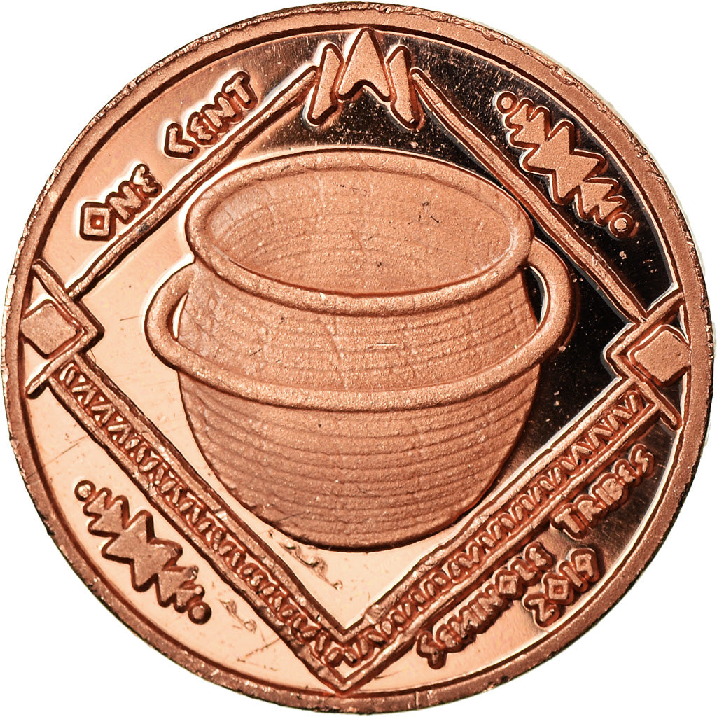 Coin, United States, Cent, 2019, U.S. Mint, Tribu Séminole, MS(63), Copper
