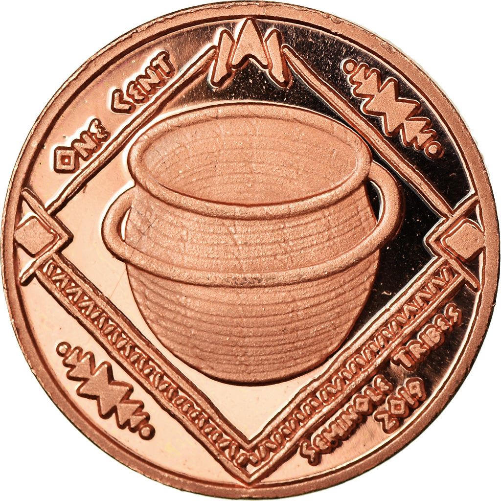 Coin, United States, Cent, 2019, U.S. Mint, Tribu Séminole, MS(63), Copper