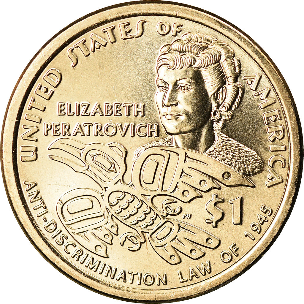 Monnaie, États-Unis, Dollar, 2020, Denver, Native American Dollar - Elizabeth