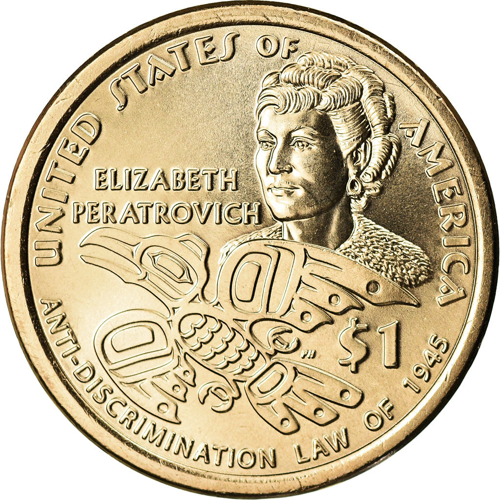 Monnaie, États-Unis, Dollar, 2020, Denver, Native American Dollar - Elizabeth