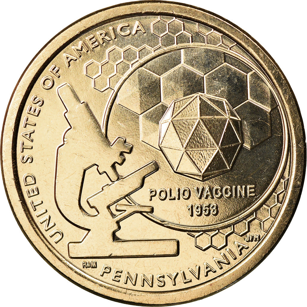 Monnaie, États-Unis, Dollar, 2019, Denver, American Innovation - Pennsylvania