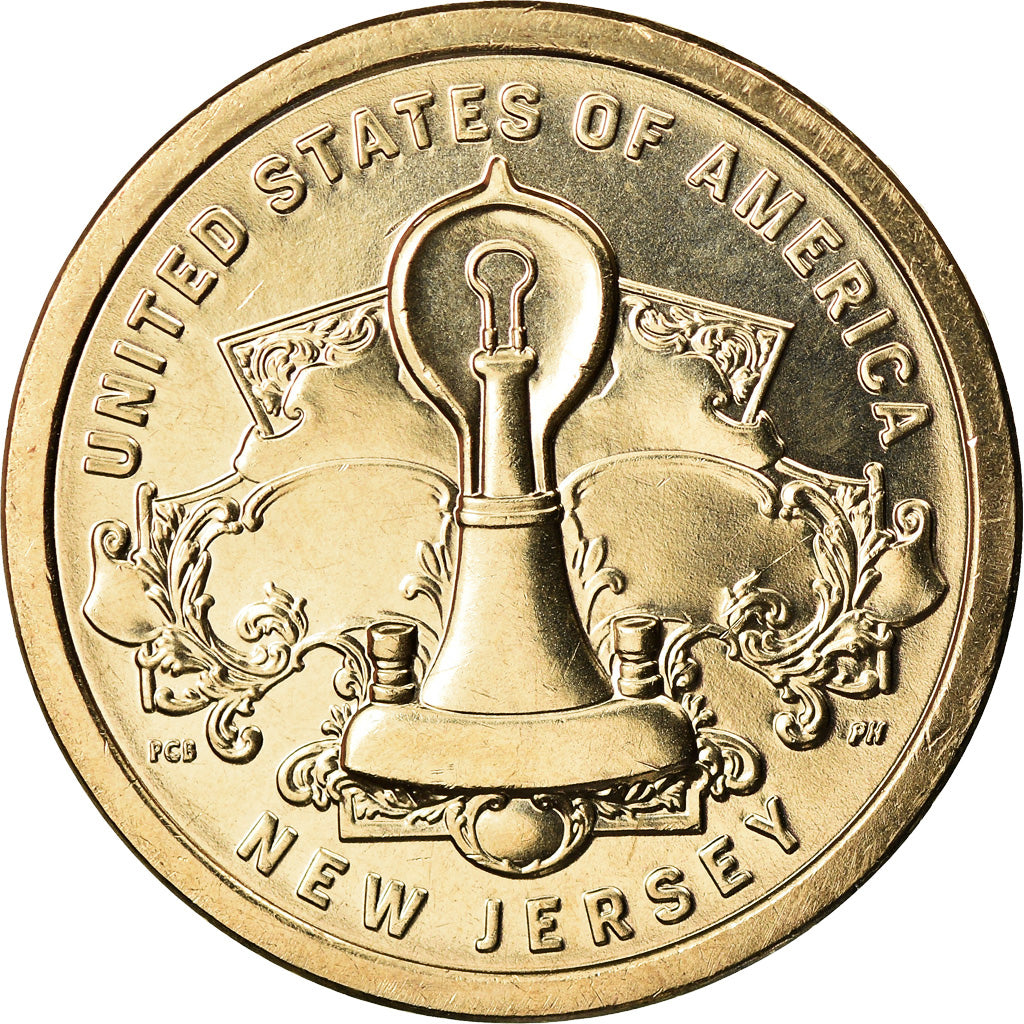 Coin, United States, Dollar, 2019, Denver, American Innovation - New Jersey