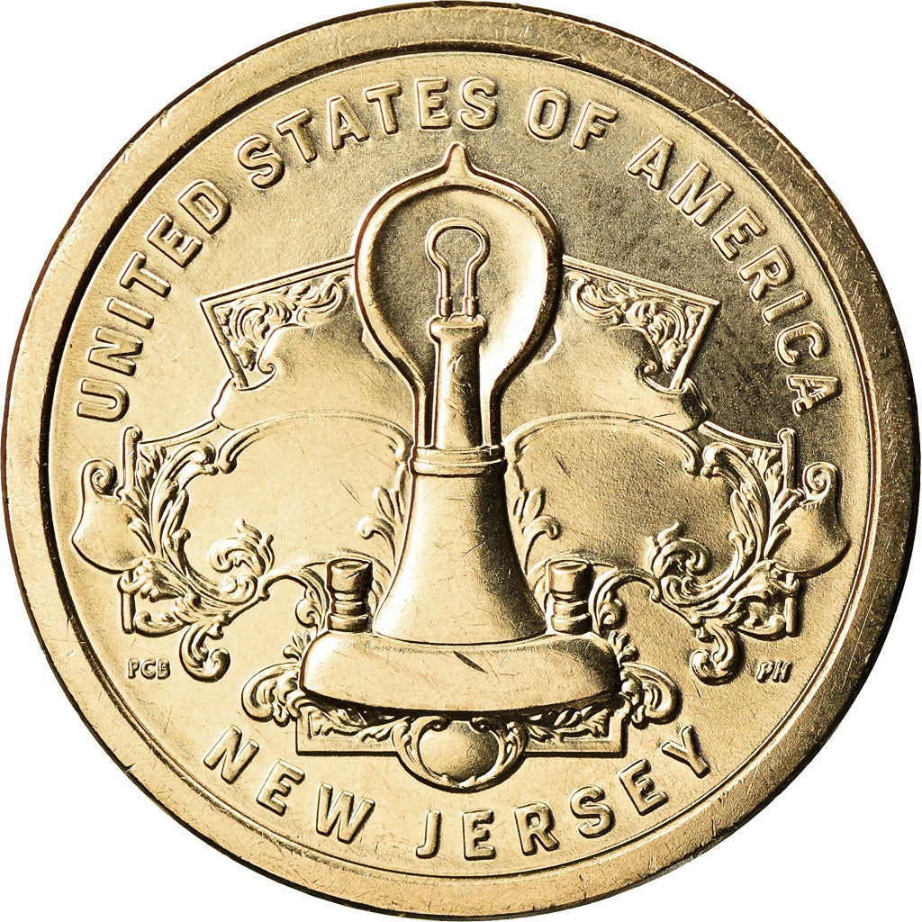 Moneta, Stati Uniti, Dollar, 2019, Denver, American Innovation - New Jersey