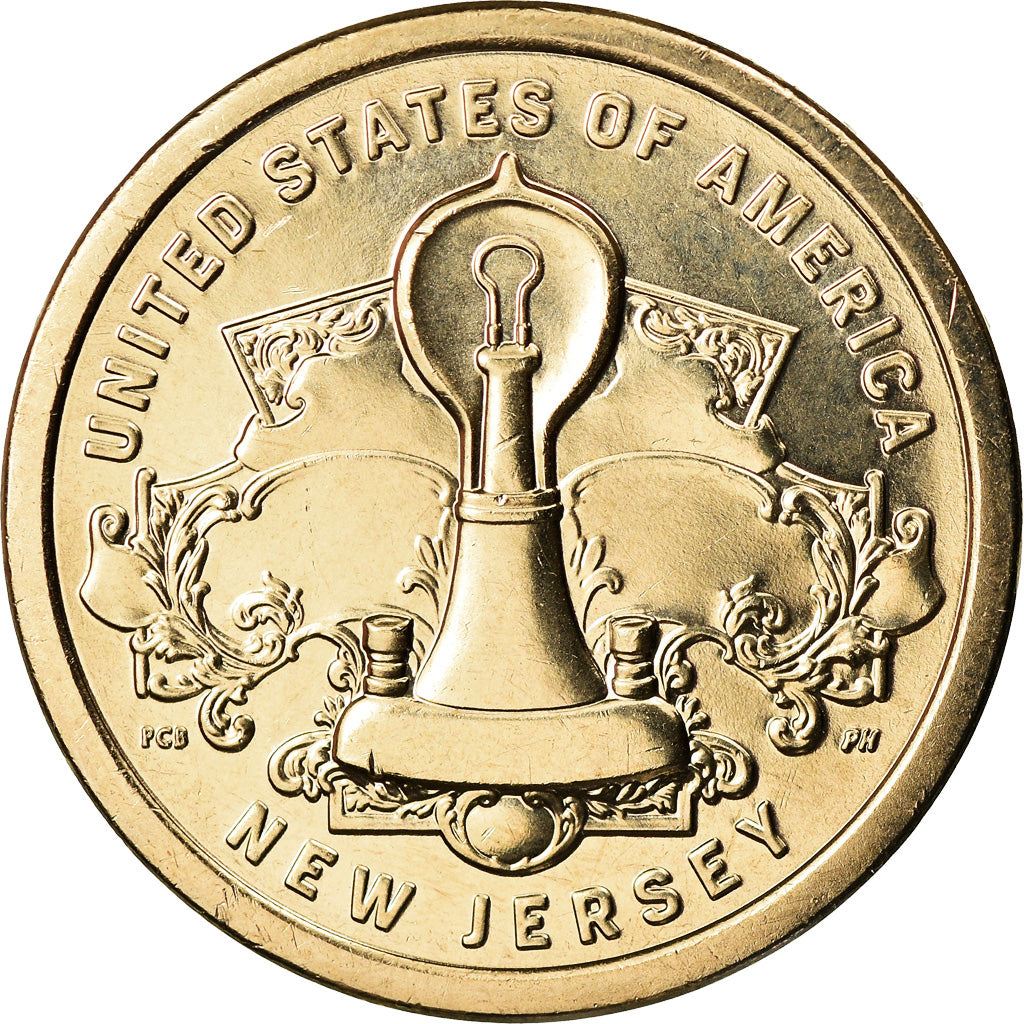 Coin, United States, Dollar, 2019, Denver, American Innovation - New Jersey