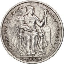 FRENCH OCEANIA, 5 Francs, 1952, EF(40-45), Aluminum, KM:4