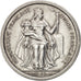 OCEANIA FRANCESE, 2 Francs, 1949, BB, Alluminio, KM:3