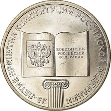 Moneta, Russia, 25 Roubles, 2018, Saint-Petersburg, Constitution, SPL