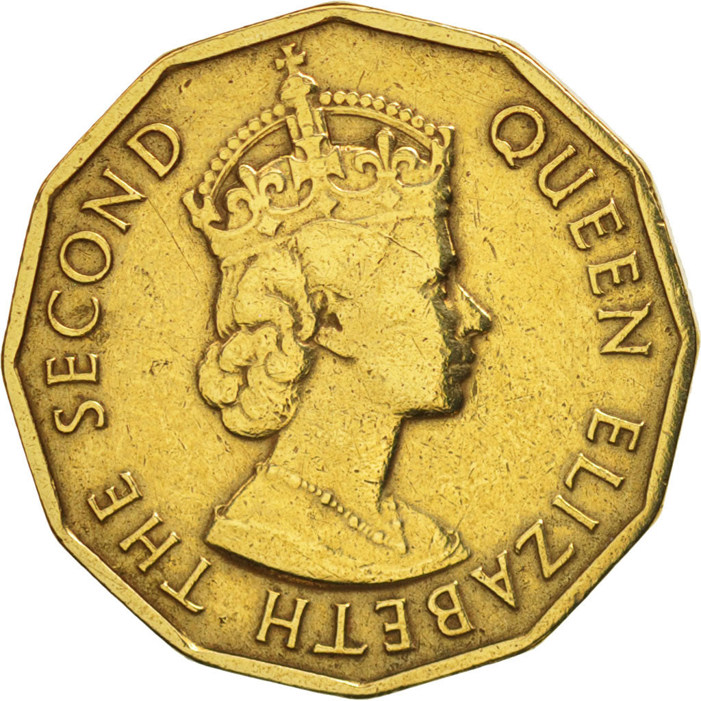 Nigeria, Elizabeth II, 3 Pence, 1959, EF(40-45), Nickel-brass, KM:3