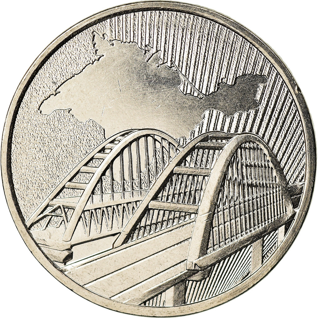 Monnaie, Russie, 5 Roubles, 2019, Saint-Petersburg, Réunification de la