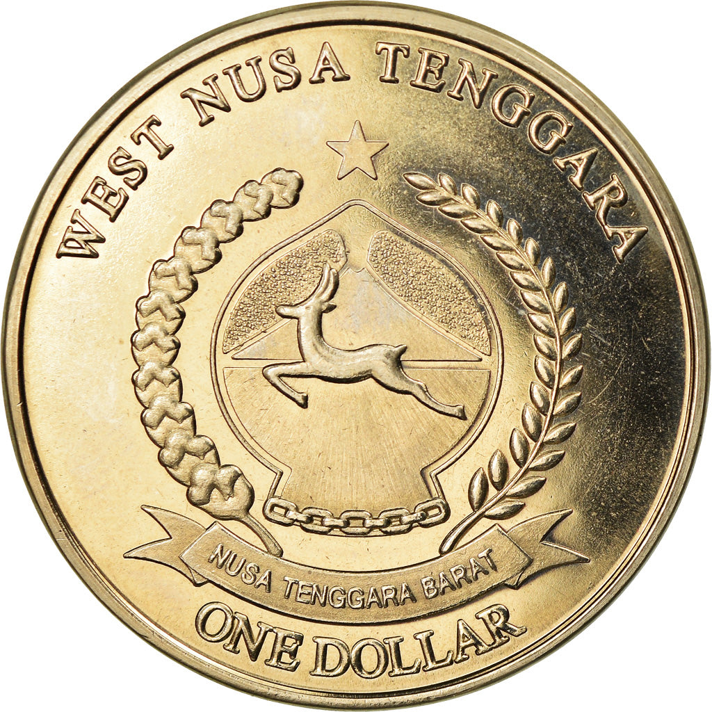 Coin, Indonesia, 500 Rupiah, 2018, Papillons - Argema mittrei, MS(63), Brass