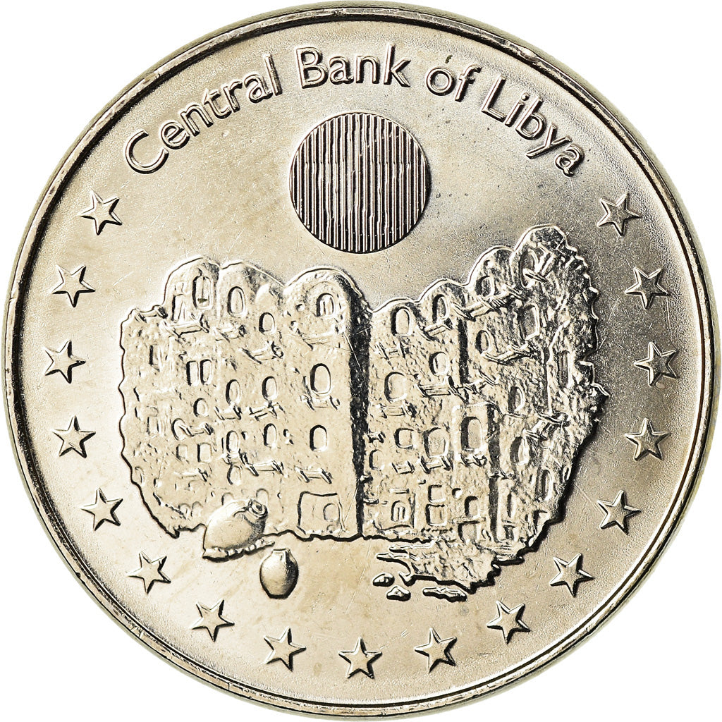 Coin, Libya, 100 Dirhams, 2014, MS(63), Nickel plated steel