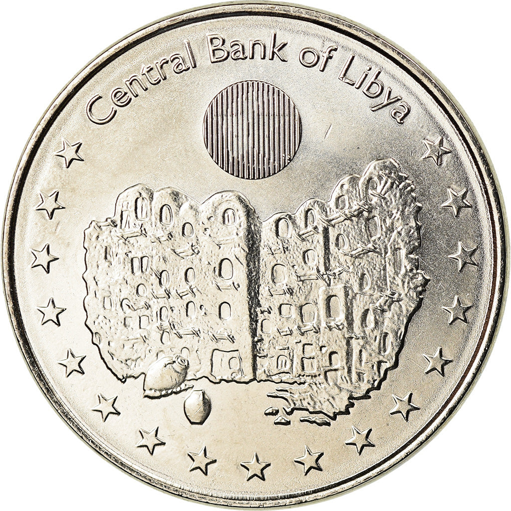 Coin, Libya, 100 Dirhams, 2014, MS(63), Nickel plated steel