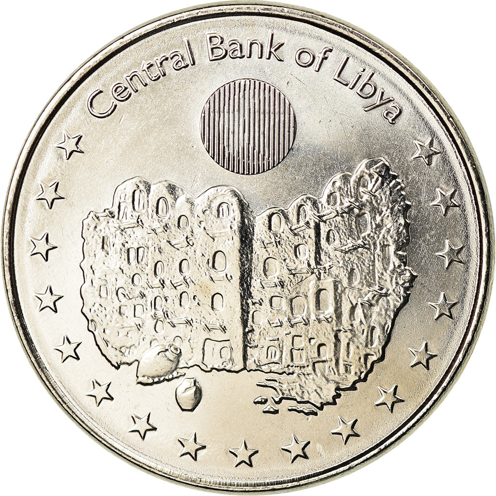 Coin, Libya, 100 Dirhams, 2014, MS(63), Nickel plated steel