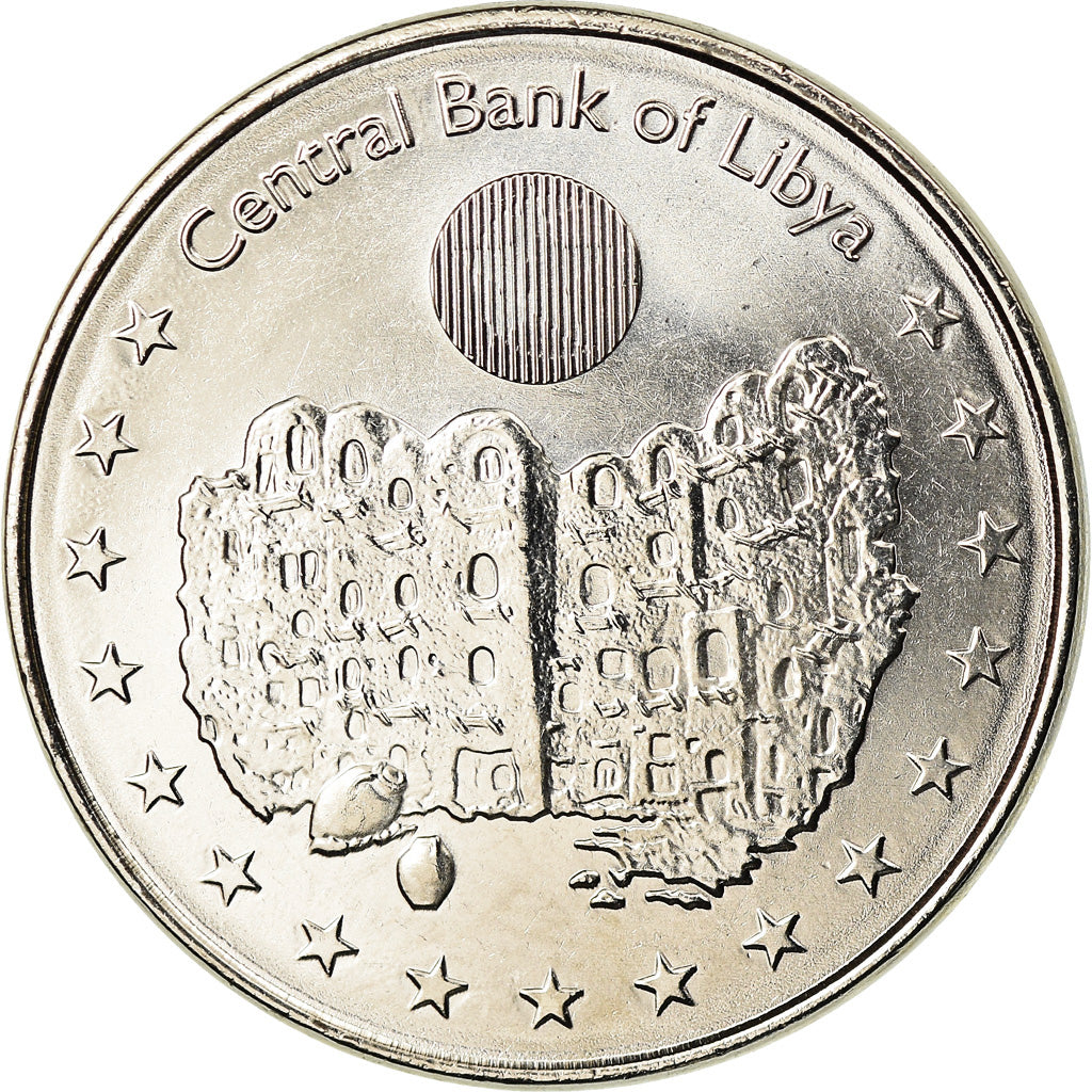 Coin, Libya, 100 Dirhams, 2014, MS(63), Nickel plated steel