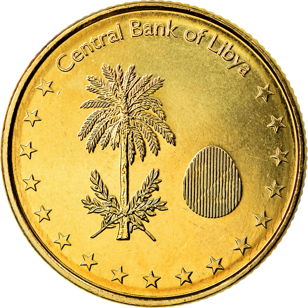 Coin, Libya, 1/4 Dinar, 2014, MS(63), Goldine