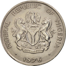 Nigeria, Elizabeth II, 10 Kobo, 1976, AU(50-53), Copper-nickel, KM:10.1