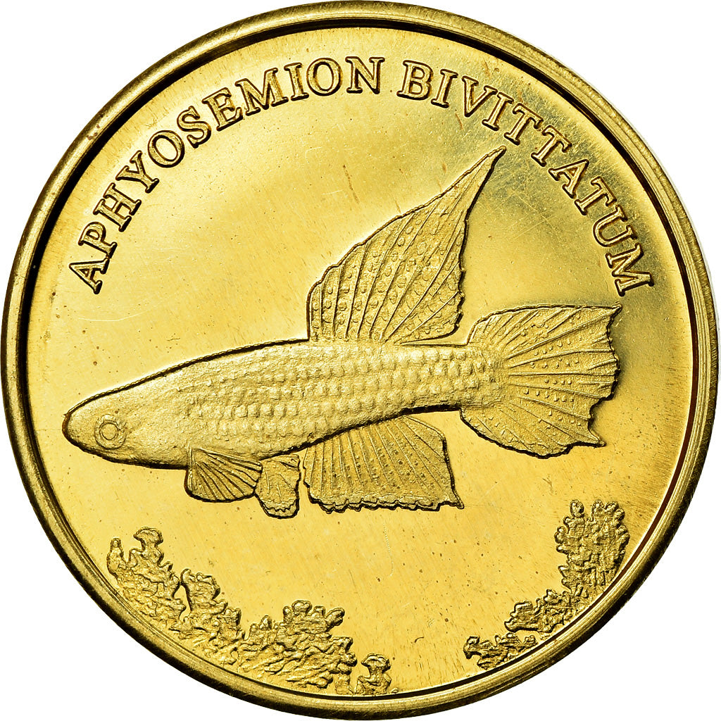 Coin, Congo Democratic Republic, 5 Rupees, 2017, Maluku - Aphyosemion