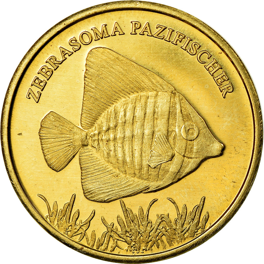 Coin, Congo Democratic Republic, 5 Rupees, 2017, Maluku - Zebrasoma Pazifischer
