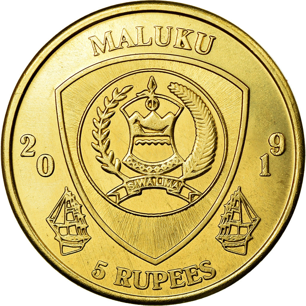 Münze, Congo Democratic Republic, 5 Rupees, 2019, Maluku - Polycentropsis
