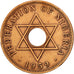 Nigeria, Elizabeth II, Penny, 1959, EF(40-45), Bronze, KM:2