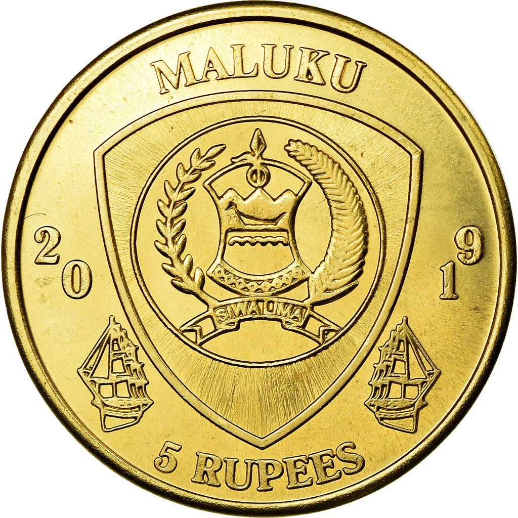 Moneta, Republika Demokratyczna Konga, 5 Rupees, 2019, Maluku - Polycentropsis