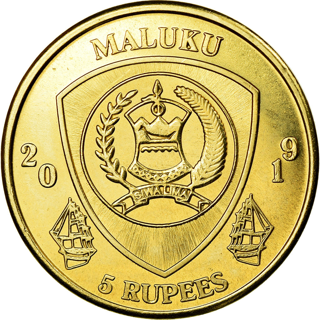 Moneta, Republika Demokratyczna Konga, 5 Rupees, 2019, Maluku - Polycentropsis