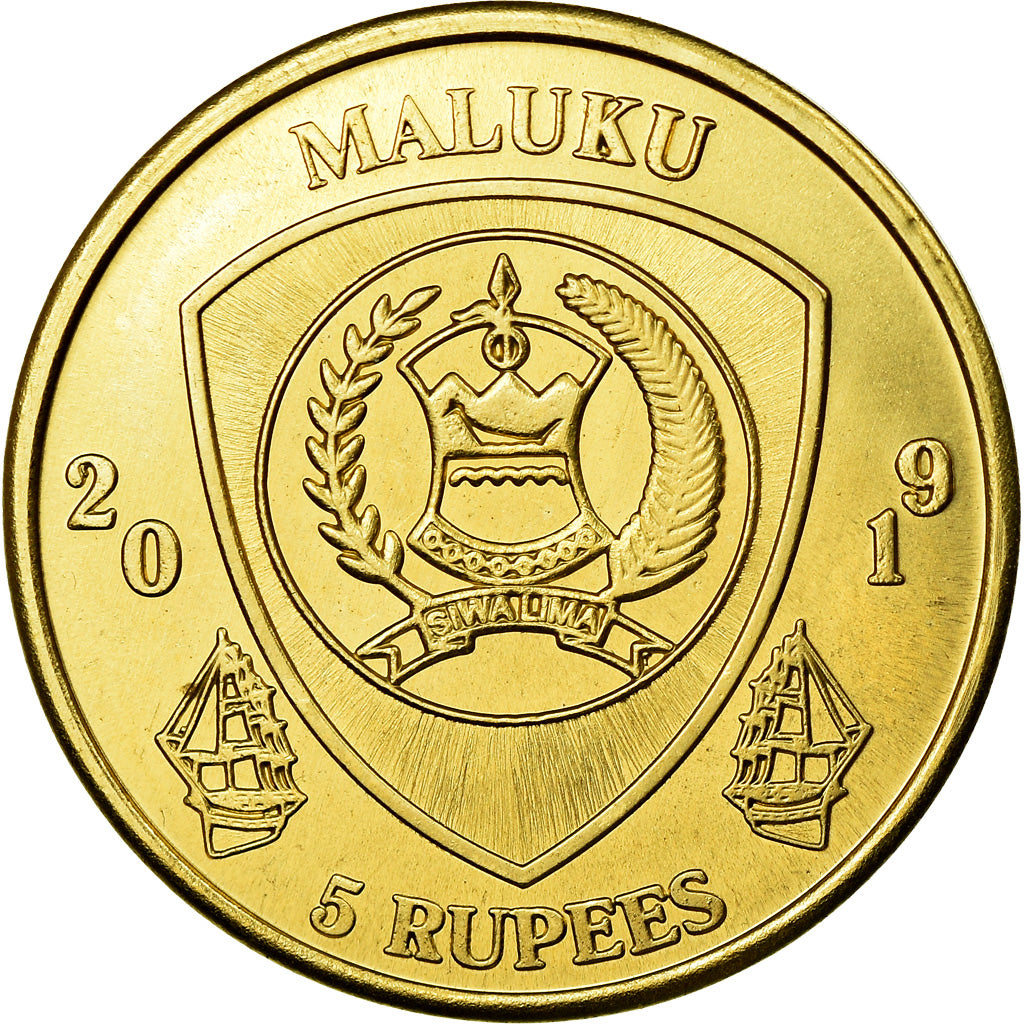 Monnaie, Congo Democratic Republic, 5 Rupees, 2019, Maluku - Polycentropsis