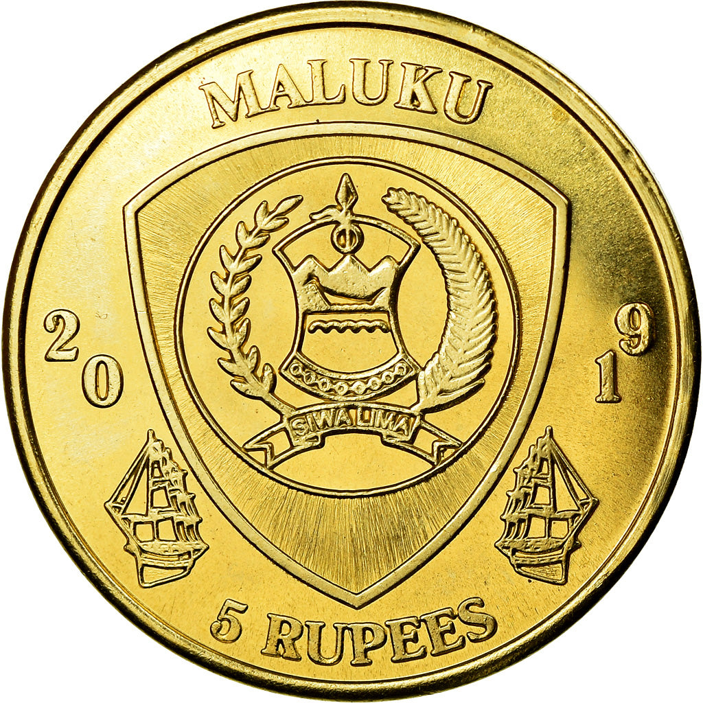 Coin, Congo Democratic Republic, 5 Rupees, 2019, Maluku - Monodactylus