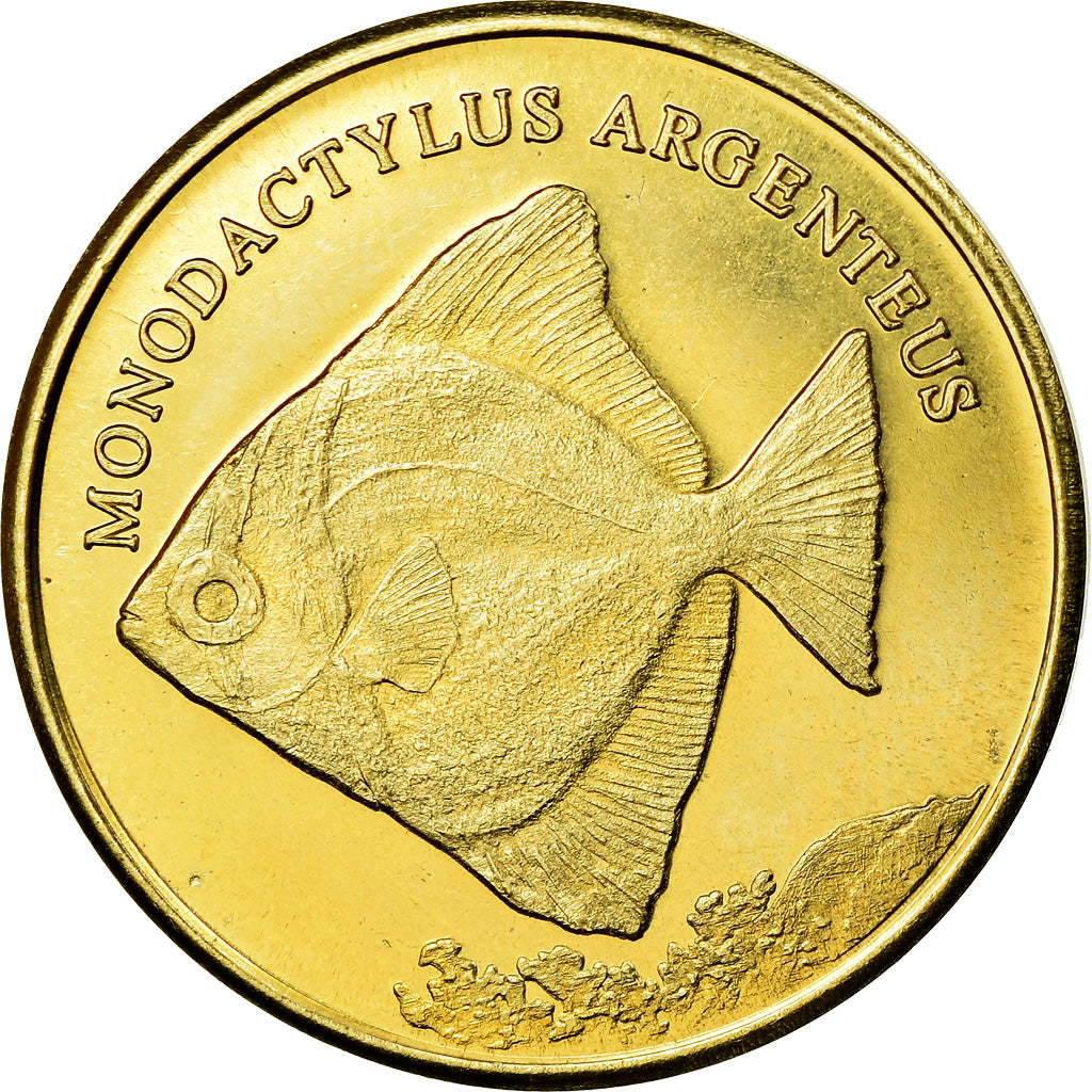 Moeda, República Democrática do Congo, 5 Rupees, 2019, Maluku - Monodactylus