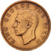 Moneta, Nuova Zelanda, George VI, Penny, 1952, BB+, Bronzo, KM:21