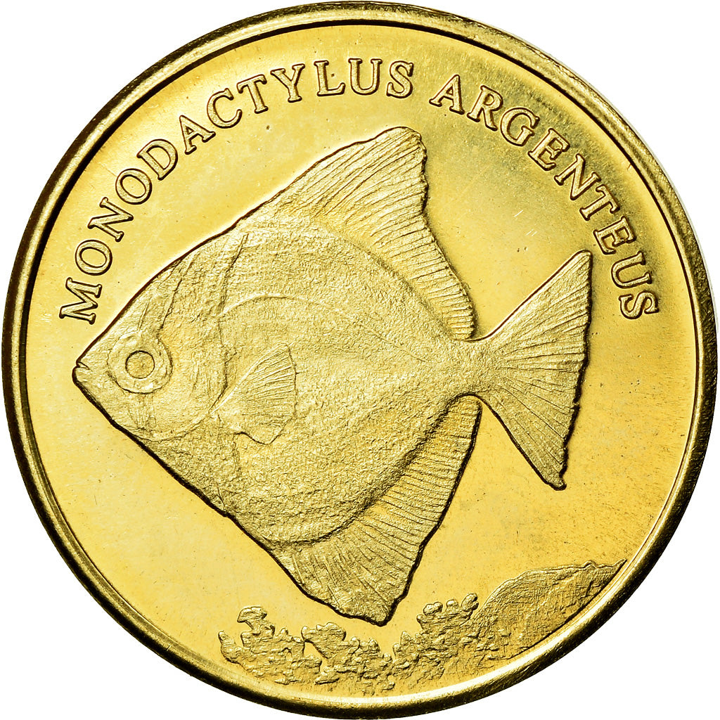 Moneta, Repubblica Democratica del Congo, 5 Rupees, 2019, Maluku - Monodactylus