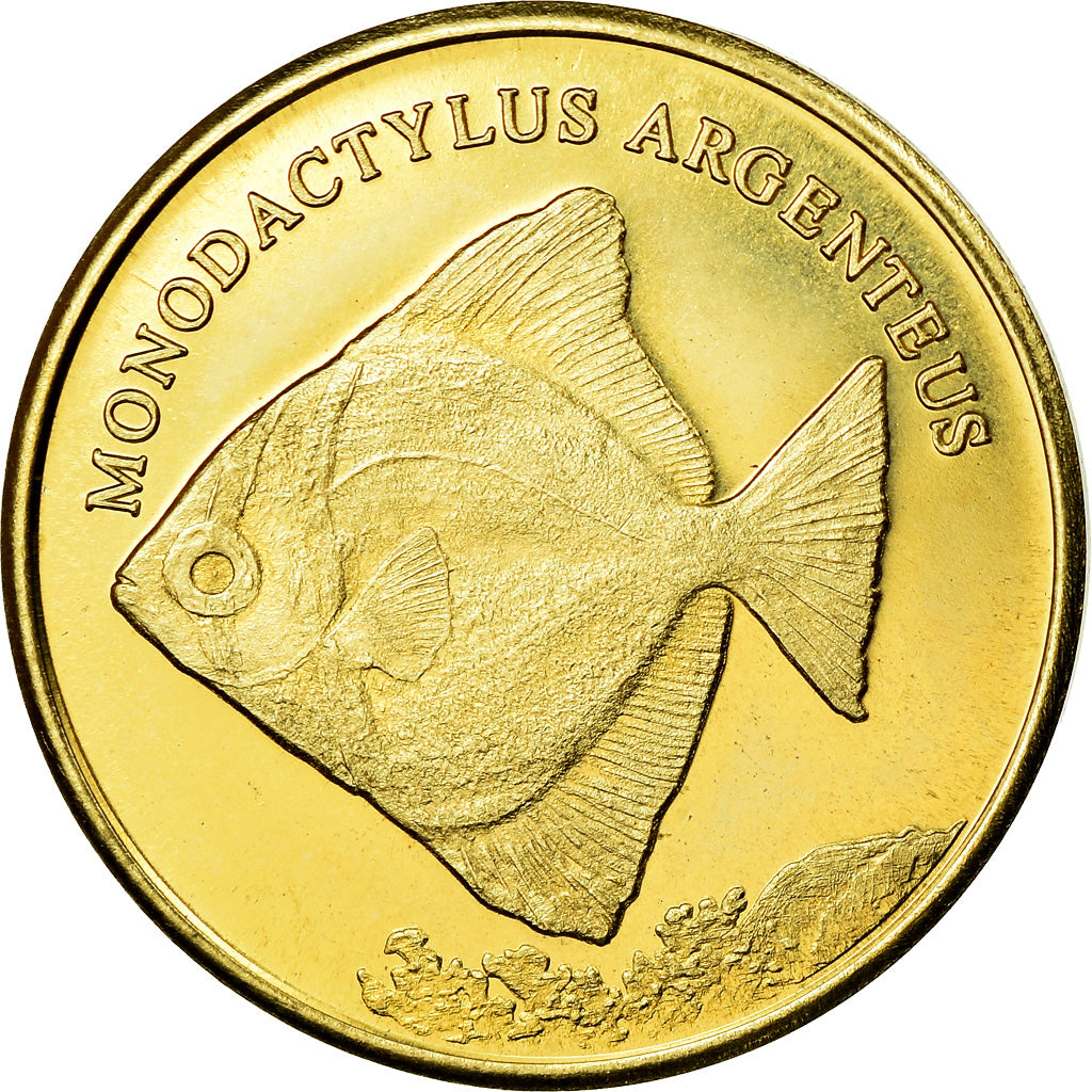 Moeda, República Democrática do Congo, 5 Rupees, 2019, Maluku - Monodactylus