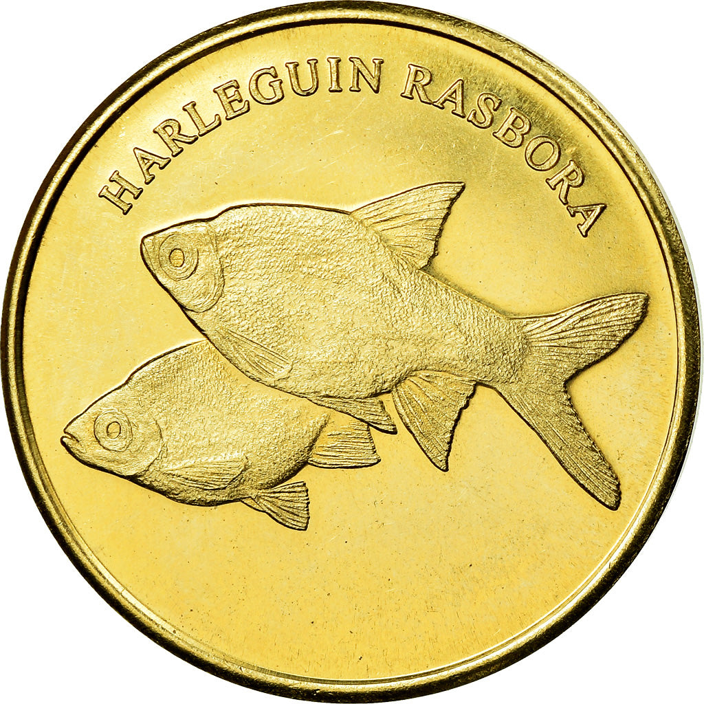 Coin, Congo Democratic Republic, 5 Rupees, 2019, Maluku - Harlequin rasbora