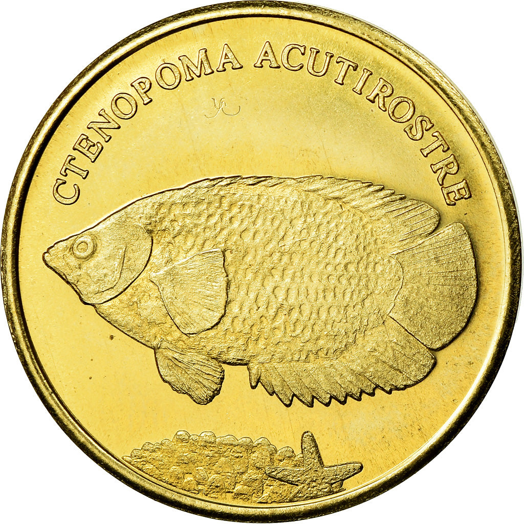 Coin, Congo Democratic Republic, 5 Rupees, 2019, Maluku - Ctenopoma acutirostre
