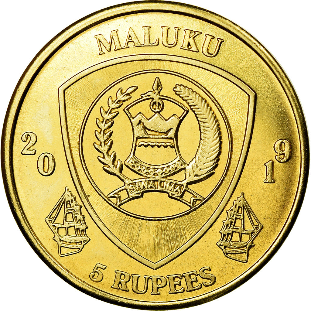 Coin, Congo Democratic Republic, 5 Rupees, 2019, Maluku - Ctenopoma acutirostre