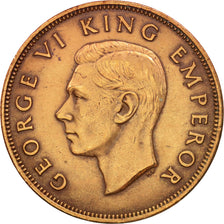 New Zealand, George VI, Penny, 1940, AU(50-53), Bronze, KM:13