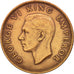 New Zealand, George VI, Penny, 1940, AU(50-53), Bronze, KM:13