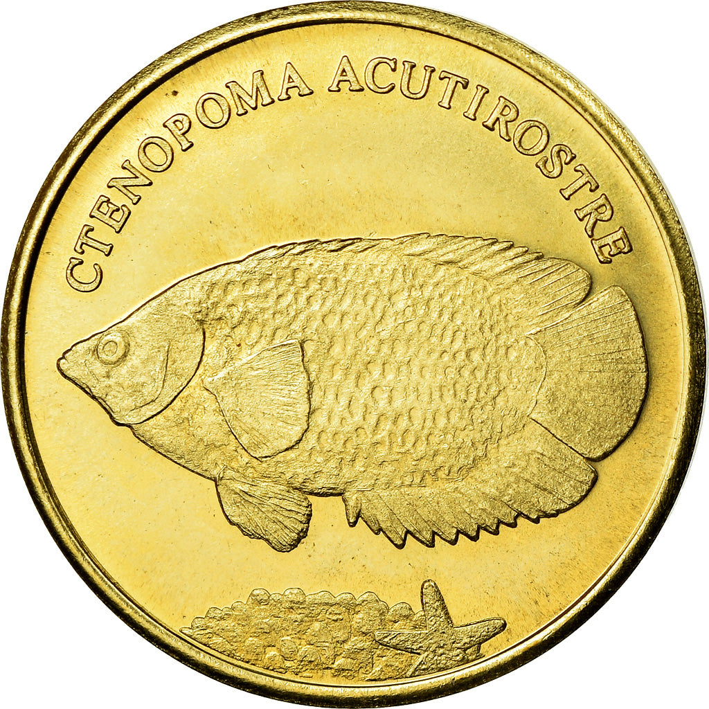 Coin, Congo Democratic Republic, 5 Rupees, 2019, Maluku - Ctenopoma acutirostre