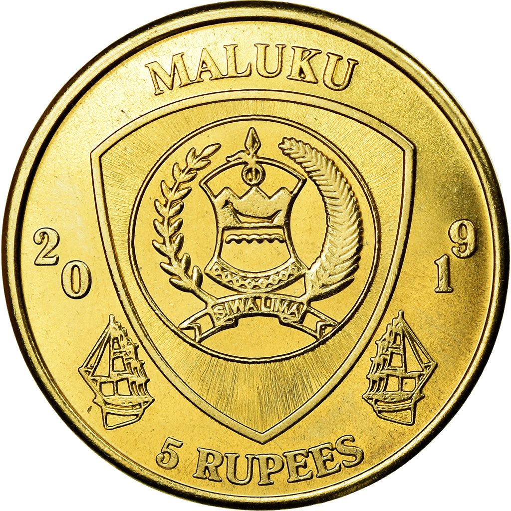 Coin, Congo Democratic Republic, 5 Rupees, 2019, Maluku - Ctenopoma acutirostre