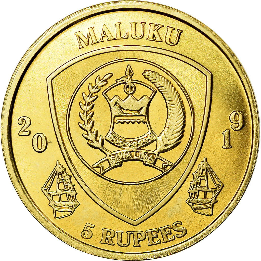 Coin, Congo Democratic Republic, 5 Rupees, 2019, Maluku - Ctenopoma acutirostre