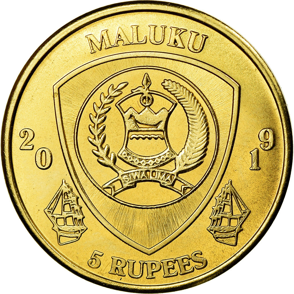 Coin, Congo Democratic Republic, 5 Rupees, 2019, Maluku - Ctenopoma acutirostre