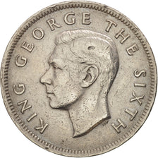 Neuseeland, George VI, Florin, 1950, AU(50-53), Copper-nickel, KM:18