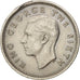 New Zealand, George VI, 6 Pence, 1952, EF(40-45), Copper-nickel, KM:16