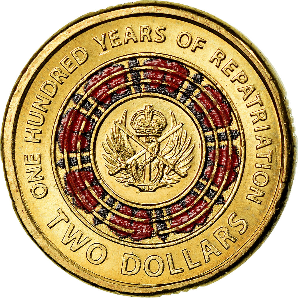 Coin, Australia, 2 Dollars, 2019, 100 ans du rapatriement, MS(63)