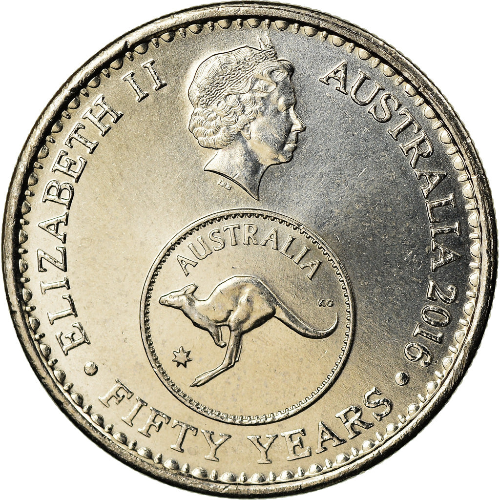 Coin, Australia, 5 Cents, 2016, 50ème anniversaire du système monétaire