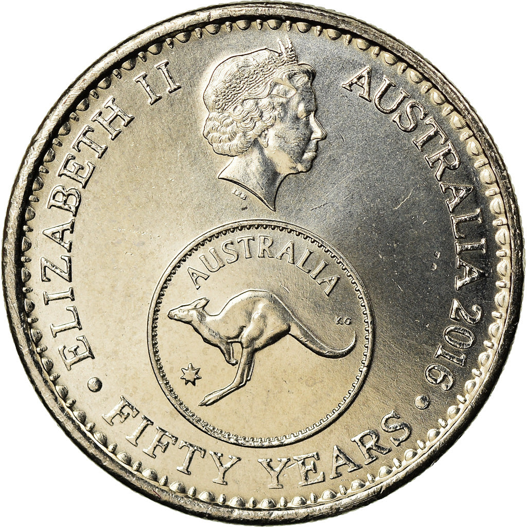 Coin, Australia, 5 Cents, 2016, 50ème anniversaire du système monétaire