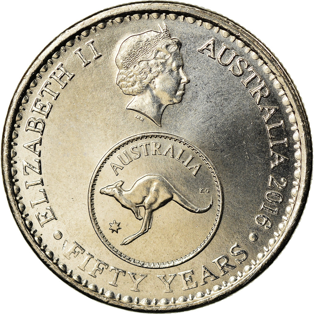 Moneta, Australia, 5 Cents, 2016, 50ème anniversaire du système monétaire