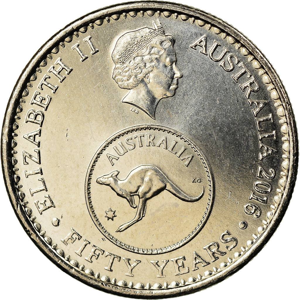 Coin, Australia, 5 Cents, 2016, 50ème anniversaire du système monétaire